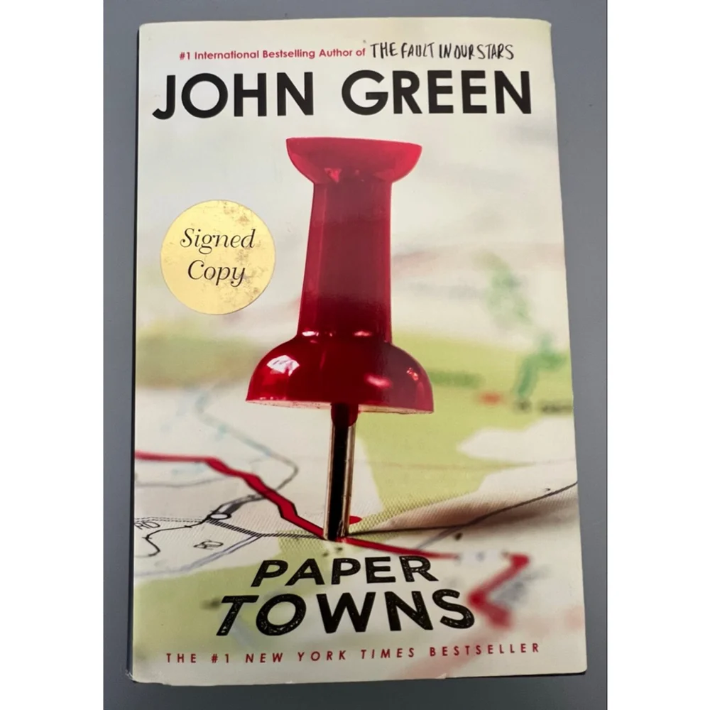 Paper Towns by John Green Hardcover Signed Copy YA Novel